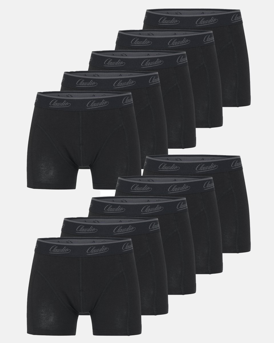 Claudio Tights "kids" 10-pak | Økologisk bomuld | Sort - 7/8