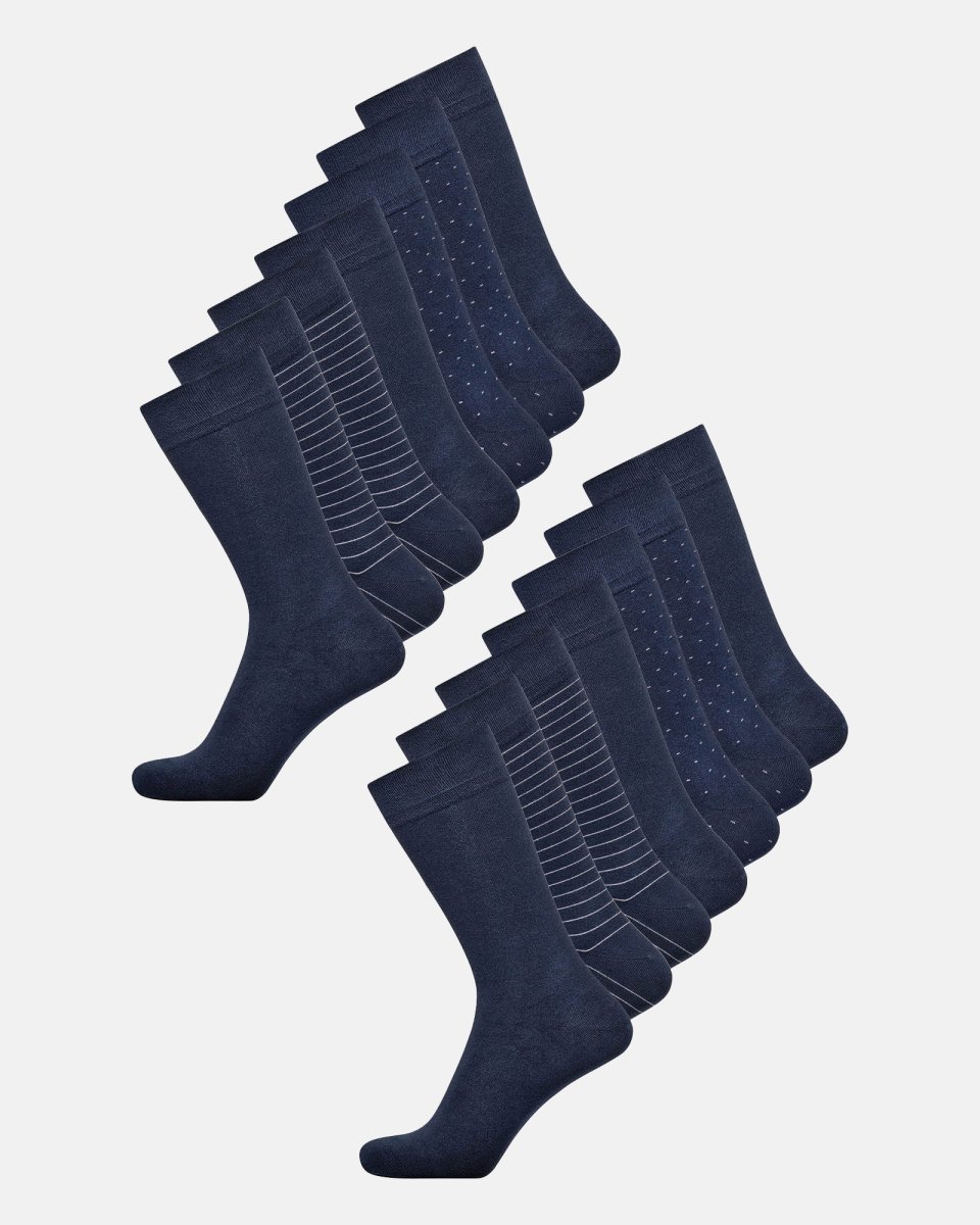 JBS Strømper 14-pak | Bambusviskose | Navy - 37-40