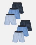 Boxershorts 6-pak, 100% bomuld, Multifarvet