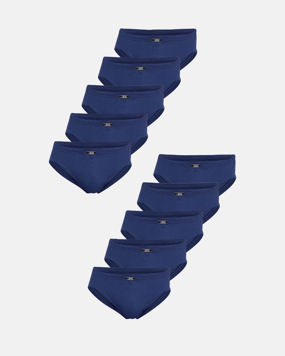 JBS Briefs "mini slip" 10-pak | 100% økologisk bomuld | Navy - S