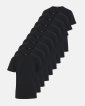 T-shirts 9-pak | Økologisk bomuld | Sort - Claudio