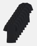 T-shirts 9-pak, Økologisk bomuld, Sort