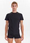 T-shirts 9-pak, Økologisk bomuld, Sort