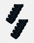 Briefs "mini slip" 10-pak, 100% økologisk bomuld, Sort