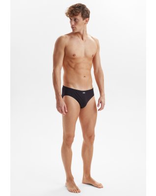 Briefs "mini slip" 10-pak, 100% økologisk bomuld, Sort