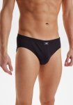 Briefs "mini slip" 10-pak, 100% økologisk bomuld, Sort