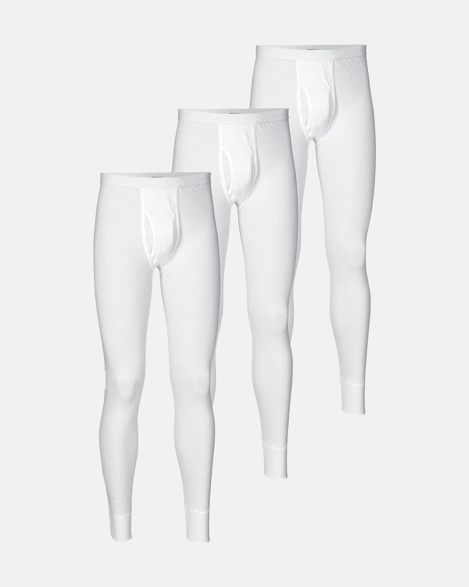 JBS Long johns "original" 3-pak | 100% bomuld | Hvid - S