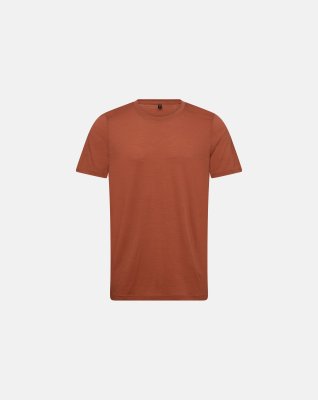T-shirt, 100% merino uld, Orange