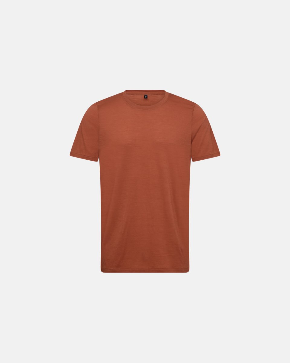 JBS of Denmark Men T-shirt | 100% merino uld | Orange - S