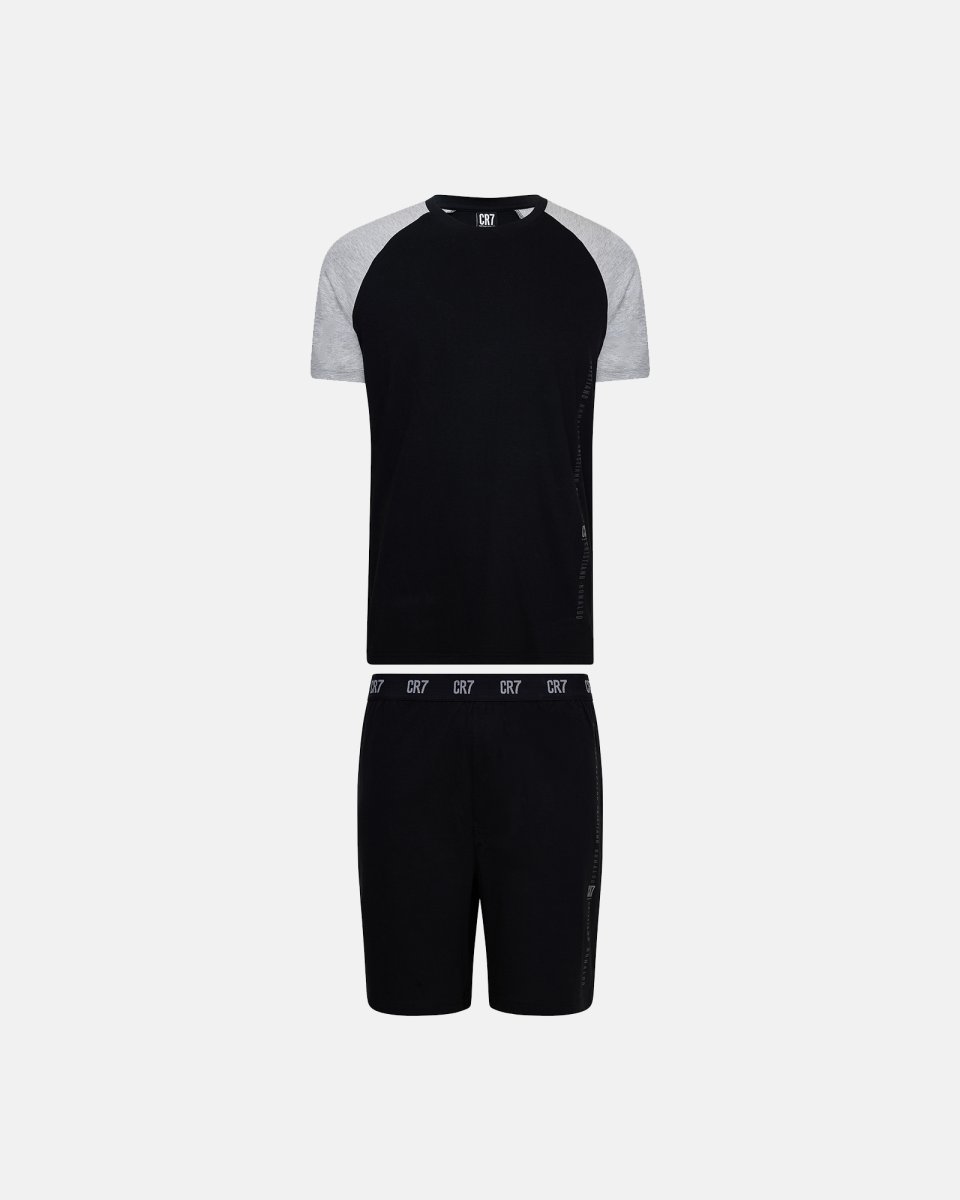 CR7 Pyjamas m. shorts | 100% bomuld | Sort - M