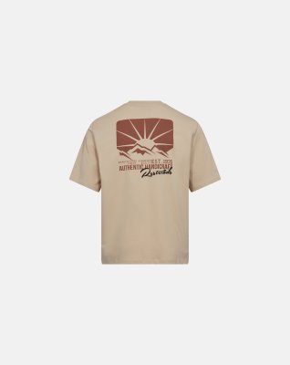T-shirt "mid sleeve" | 100% økologisk bomuld | Sand -Resteröds
