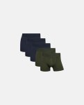 Tights 'gunnar' 5-pak, Økologisk bomuld, Navy/army