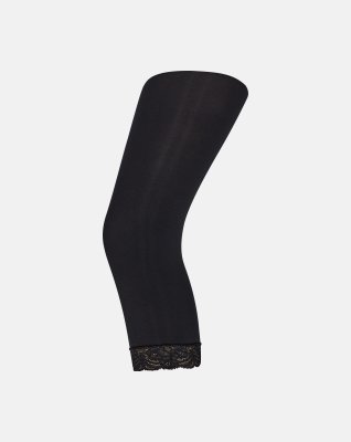 3/4 leggings 3D, 60 denier, Sort