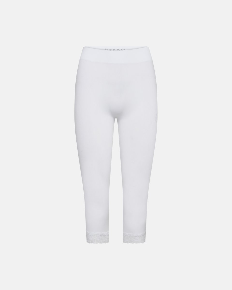 Decoy 3/4 leggings | Seamless | Hvid - XL
