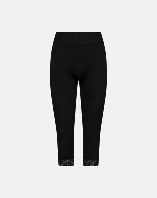3/4 leggings, Seamless, Sort