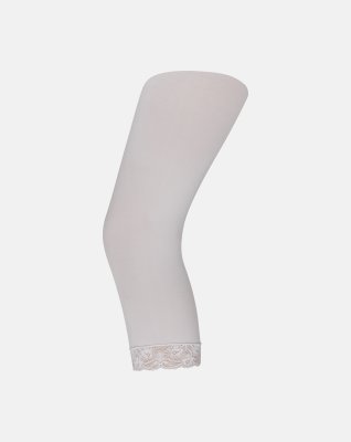 3/4 leggings 3D, 60 denier, Hvid
