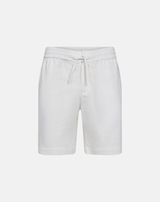 Shorts, Hør/bambusviskose, Hvid
