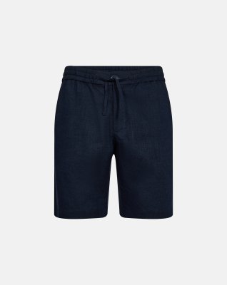 Shorts, Hør/bambusviskose, Navy