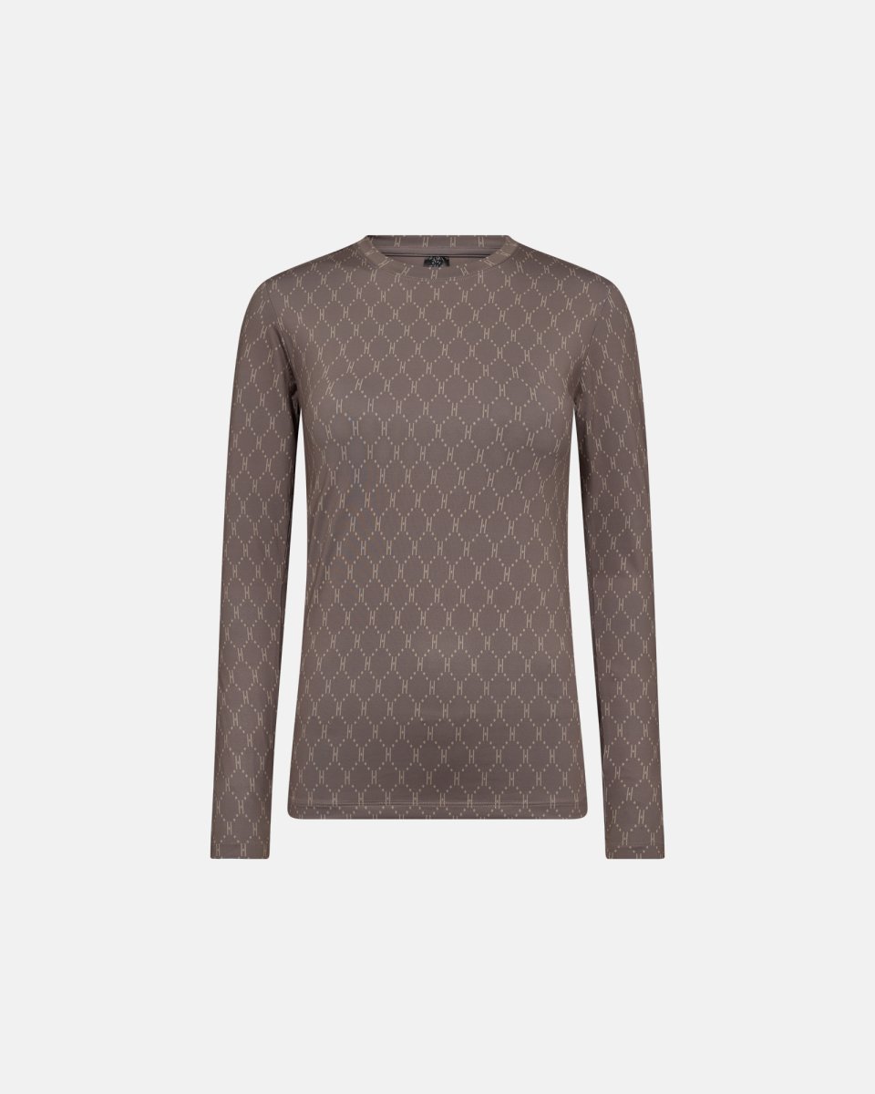 Hype the Detail Bluse "Logo" | Polyester | Brun - XS