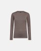 Bluse "Logo" | Polyester | Brun - Hype the Detail
