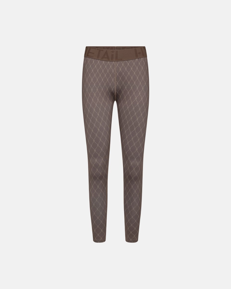 Hype the Detail Leggings "Logo" | Polyester | Brun - S