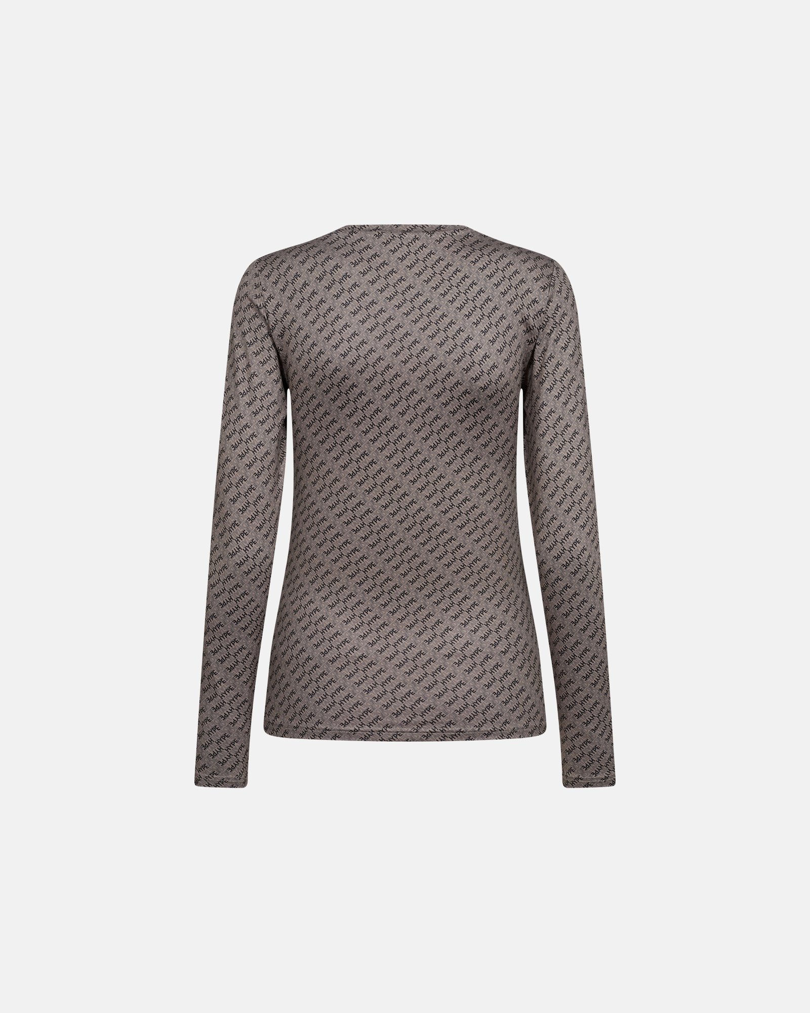 Bluse "Logo" | Polyester | Beige -Hype the Detail Bluse "Logo" | Polyester | Beige -Hype the Detail