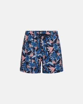 Badeshorts, 100% recycled polyester, Navy print