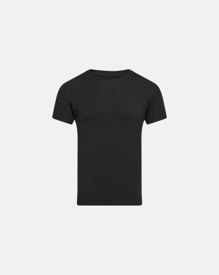 T-shirt "sweatproof" o-neck, Økologisk bambusviskose, Sort