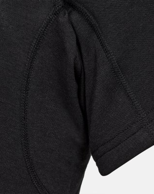 T-shirt "sweatproof" o-neck, Økologisk bambusviskose, Sort