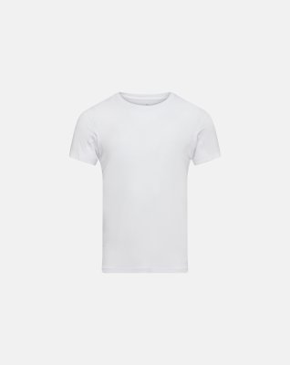 T-shirt "sweat proof" o-neck | Økologisk bambusviskose | Hvid -JBS