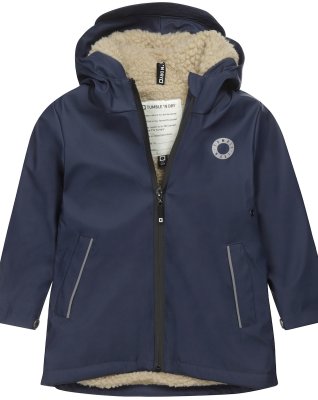 Jakke "Noraino Teddy" | Polyester | Blå -Tumble 'n Dry