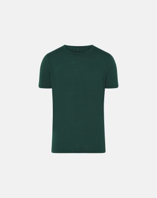 T-shirt, 100% merino uld, Grøn
