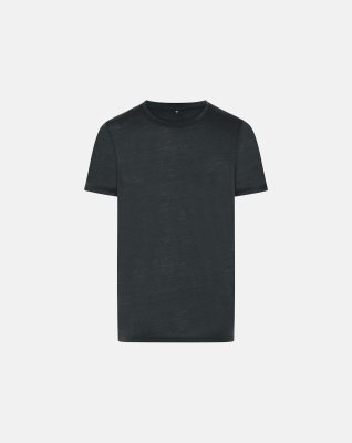 T-shirt, 100% merino uld, Sort