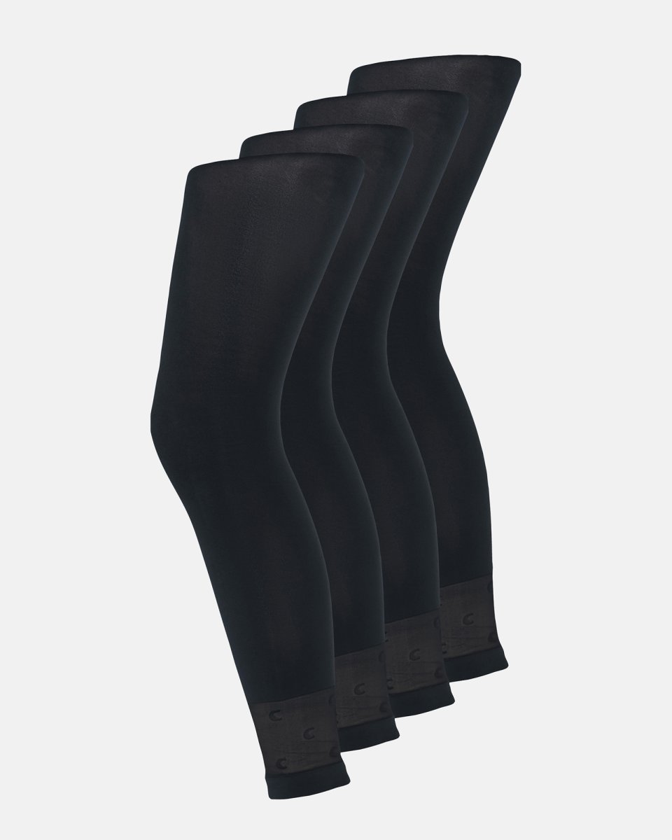 Decoy 3/4 leggings 4-pak | Mikrofiber 60 denier | Sort - XL