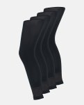 3/4 leggings 4-pak, Mikrofiber 60 denier, Sort