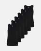 Tanktop "kids" 6-pak | Bambusviskose | Sort - JBS