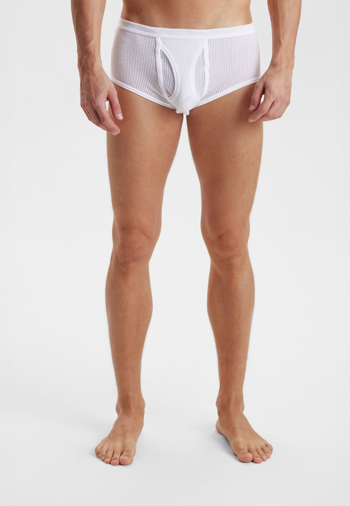 Briefs m. gylp "mesh" 3-pak | 100% bomuld | Hvid -JBS Briefs m. gylp "mesh" 3-pak | 100% bomuld | Hvid -JBS