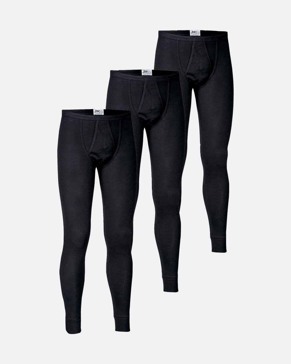 JBS Long johns "original" 3-pak | 100% bomuld | Sort - S