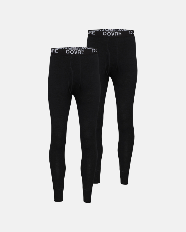 Long johns 2-pak | 100% merino uld | Sort
