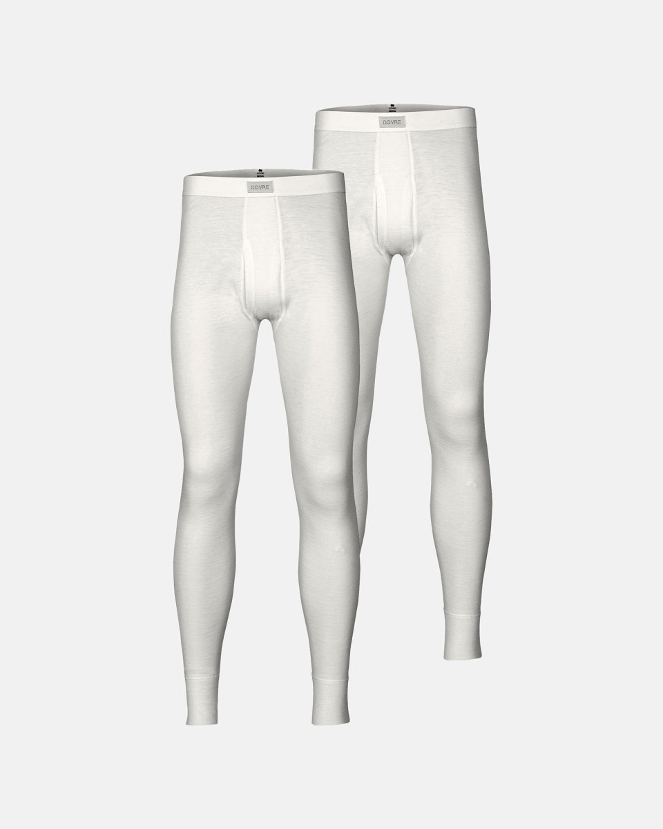 Dovre Long johns 2-pak | 100% merino uld | Hvid - S