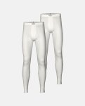 Long johns 2-pak, 100% merino uld, Hvid
