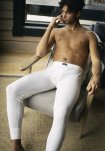 Long johns 2-pak, 100% merino uld, Hvid