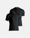 T-shirts 2-pak, 100% merino uld, Sort