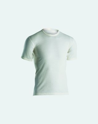 T-shirts 2-pak, 100% merino uld, Hvid
