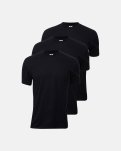 T-shirt 3-pak, 100% økologisk bomuld, Sort
