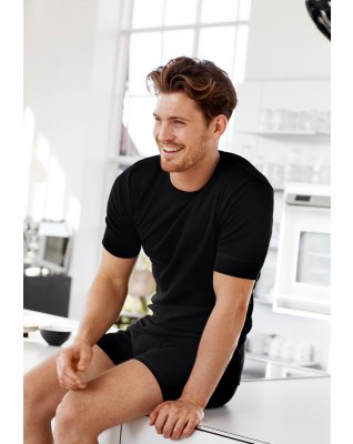 T-shirt 3-pak, 100% økologisk bomuld, Sort