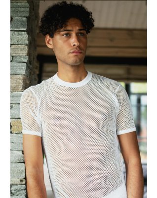 Undertrøje "mesh" 3-pak | 100% økologisk bomuld | Hvid -Dovre