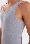 Tanktop 3-pak, 100% bomuld, Grå