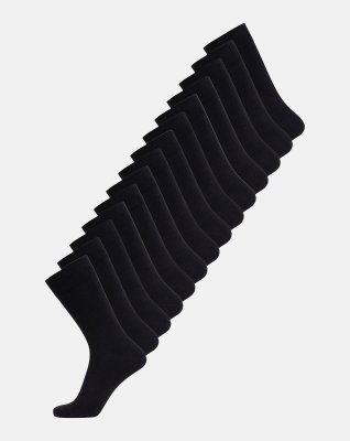 Strømper 14-pak | Bambusviskose | Sort -JBS