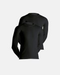 Langærmet t-shirts 2-pak | 100% merino uld | Sort -Dovre